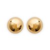 Boucles d'oreilles plaqué or 750 boules pleines 4mm