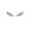 Boucles d'oreilles plumes 3 mm puces clous - Norah - argent massif 925 rhodié
