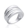 Bague argent massif 925 rhodié