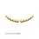 Boucles contours d'oreilles Olaqué Or petites boules décroissantes 19mm x 5mm