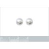 Boucles d'oreilles femme puces imitation Perles plaqué or 8 mm
