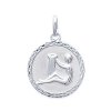 Pendentif argent massif 925 rhodié