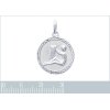 Pendentif argent massif 925 rhodié