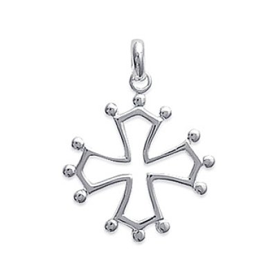 Pendentif argent massif 925 rhodié