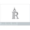 Pendentif argent massif 925 rhodié et oxyde de zirconium