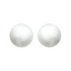 Boucles d'oreilles plaqué or 750 imitation perles blanches puces