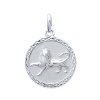 Pendentif argent massif 925 rhodié