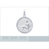 Pendentif argent massif 925 rhodié