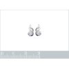 Boucles d'oreilles puces 9 mm tige clous - Mayar - argent 925 rhodié - zirconium