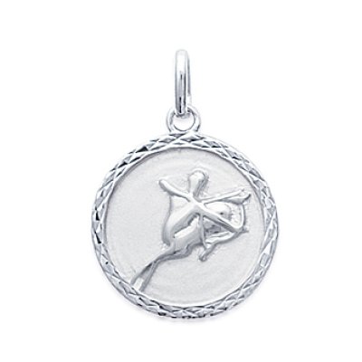 Pendentif argent massif 925 rhodié