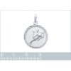 Pendentif argent massif 925 rhodié