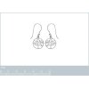 Boucles d'oreilles pendantes 30 mm arbre de vie - Tal - argent massif 925 rhodié