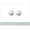 Boucles d'oreilles perles d'imitation blanches Plaqué Or 10 mm puces tiges