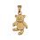 Pendentif plaqué or 750 3 microns