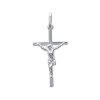 Pendentif argent massif 925 Crucifix Croix Jesus 30mm x 15mm