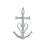 Pendentif argent massif 925 rhodié Croix de Camargue 35mm x 20mm