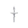 Pendentif argent massif 925 Croix Jesus Crucifix 22mm x 13mm