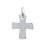 Pendentif Croix 15mm x 12mm argent massif 925 rhodié