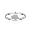 Bague argent massif 925 rhodié