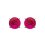 Boucles d'oreilles puces clous rondes pierre rose 5mm - Zoe - argent 925 rhodié