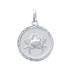 Pendentif argent massif 925 rhodié