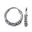 Créoles de Bali 16mm tribales ethniques argent massif 925