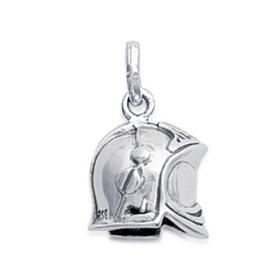 Pendentif argent massif 925 rhodié