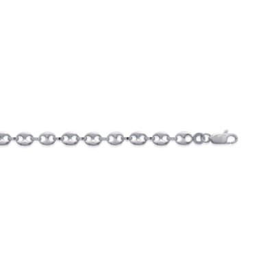 Bracelet argent massif 925 rhodié longueur 18 cm