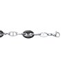 Bracelet acier ruthénium longueur 19 cm