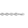 Bracelet argent massif 925 rhodié longueur 21 cm