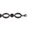 Bracelet pour femme en acier inoxydable avec ruthénium noir longueur 19 cm - Alexa