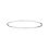 Jonc argent massif 925 rhodié diamètre 62 mm