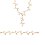 Collier plaqué or 750 3 microns et oxyde de zirconium longueur 42 cm