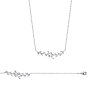 Collier argent massif 925 rhodié longueur 45 cm