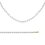 Collier plaqué or 750 3 microns et imitation perles de Majorque longueur 45 cm