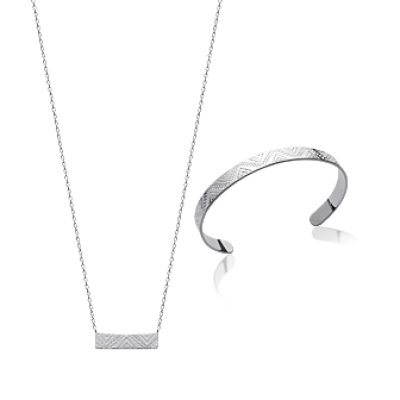 Collier argent massif 925 rhodié longueur 45 cm