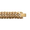 Bracelet plaqué or 750 3 microns longueur 19 cm