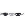 Bracelet acier ruthénium longueur 19 cm