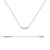 Collier argent massif 925 rhodié longueur 45 cm