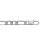 Bracelet gourmette pour homme en argent massif 925 rhodié longueur 21 cm