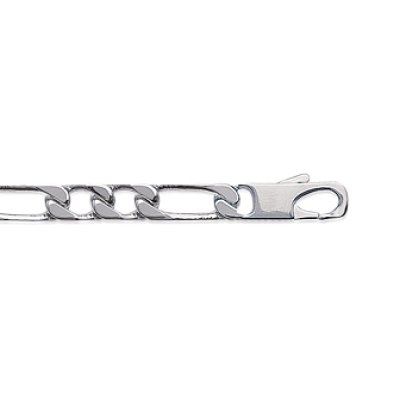 Bracelet argent massif 925 rhodié longueur 21 cm