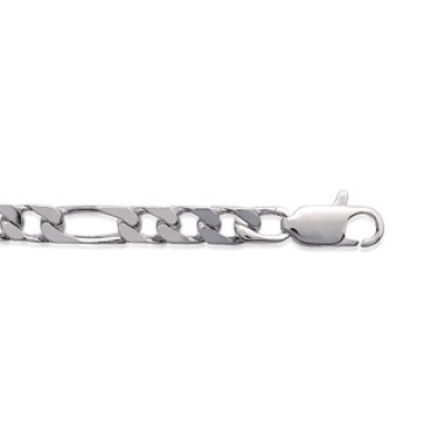 Bracelet argent massif 925 rhodié longueur 21 cm