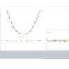 Bracelet plaqué or 750 3 microns et imitation perles longueur 18 cm