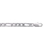 Bracelet argent massif 925 rhodié longueur 21 cm