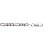 Bracelet argent massif 925 rhodié longueur 18 cm