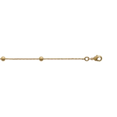 Bracelet plaqué or 750 3 microns longueur 18 cm