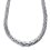 Collier argent massif 925 rhodié longueur 45 cm