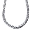 Collier argent massif 925 rhodié longueur 45 cm