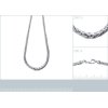 Collier argent massif 925 rhodié longueur 45 cm