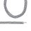 Bracelet pour femme en acier inoxydable longueur 21 cm - Carmen